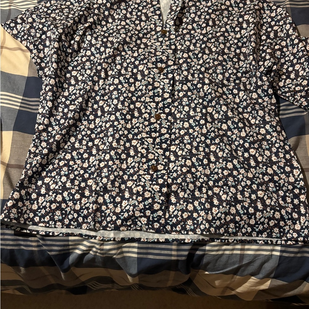 Floral Navy Men's Shirt